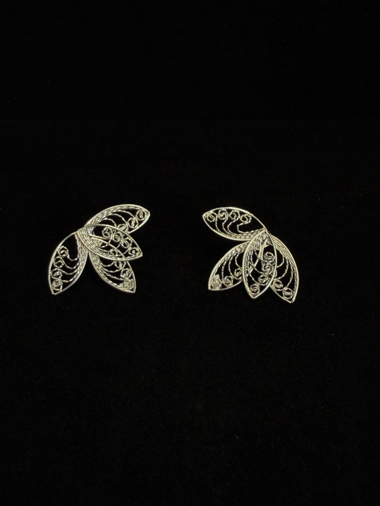 Aretes Filigrana Mariposa — Butterfly Filigree Sterling Silver Earrings | Taxco Mexico | 925 Origins